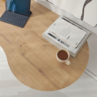 Bureau design organique effet Chêne naturel - BERLIN