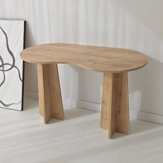 Bureau design organique effet Chêne naturel - BERLIN