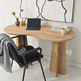 Bureau design organique effet Chêne naturel - BERLIN