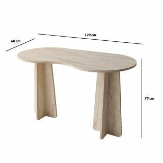 Bureau design organique effet travertin - BERLIN