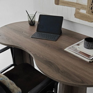 Bureau design organique effet Noyer - BERLIN