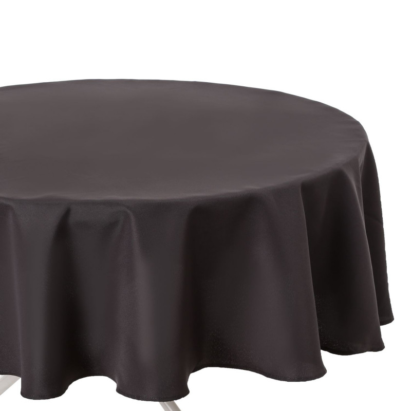 Nappe anti-taches ronde Ophy - Diam 180 cm - Ardoise