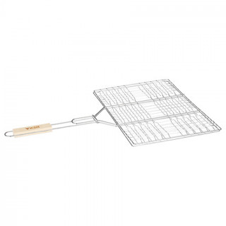 Grille barbecue double - 30 x 40 cm - Métal