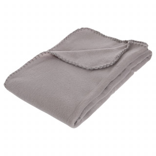 Plaid polaire - 125 x 150 cm - Gris