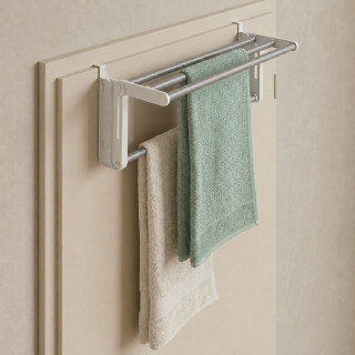 Porte serviette pour radiateur  Butterfly - Aluminium - L. 58/108 cm - 4.15 m d'étendage