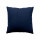 Coussin uni effet Bachette déhoussable - 40 x 40 cm - Bleu Marine