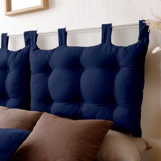 Tête de lit coussin Panama à suspendre - 70 x 45 cm - Bleu Marine