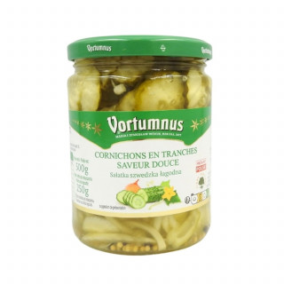Cornichons aigres-doux en tranches - Bocal 500g