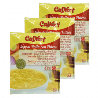 Lot 3x Soupe de poulet aux vermicelles - Sachet 66g