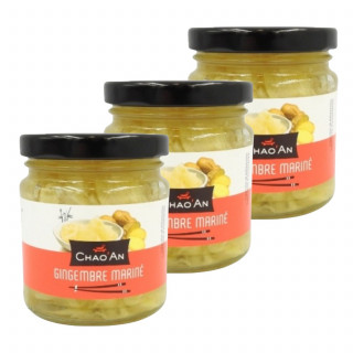 Lot 3x Gingembre mariné - Bocal 190g