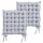 Lot de 2 galettes de chaise tressées - 40 x 40 cm - Gris