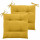 Lot de 2 galettes de chaise d'extérieur KORAI - 40 x 40 cm - Jaune