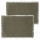 Lot de 2 sets de table en coton MAHA - 45 x 30 cm - Kaki