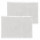 Lot de 2 sets de table en coton MAHA - 45 x 30 cm - Blanc