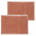 Lot de 2 sets de table en coton MAHA - 45 x 30 cm - Rouge