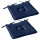 Lot de 2 galettes de chaise en coton PANAMA - Bleu foncé
