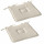 Lot de 2 galettes de chaise en coton PANAMA - Ecru