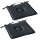 Lot de 2 galettes de chaise en coton PANAMA - Gris foncé
