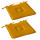 Lot de 2 galettes de chaise en coton PANAMA - Jaune