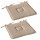 Lot de 2 galettes de chaise en coton PANAMA - Beige