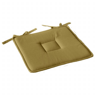 Lot de 2 galettes de chaise en coton PANAMA - Vert