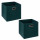 Lot de 2 boites de rangement en tissu MIX'N MODUL - L.31 x l.31 x H.31 cm - Bleu pétrole