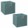 Lot de 2 boîtes de rangement en tissu MIX'N MODUL - L.31 x l.31 x H.31 cm - Bleu chiné
