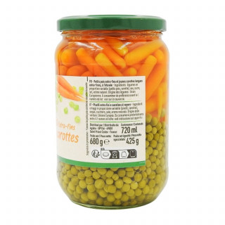 Petits pois carotte - Bocal 425g