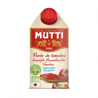 Lot 12x Purée de tomates - Zéro résidu de pesticides - Brique 500g