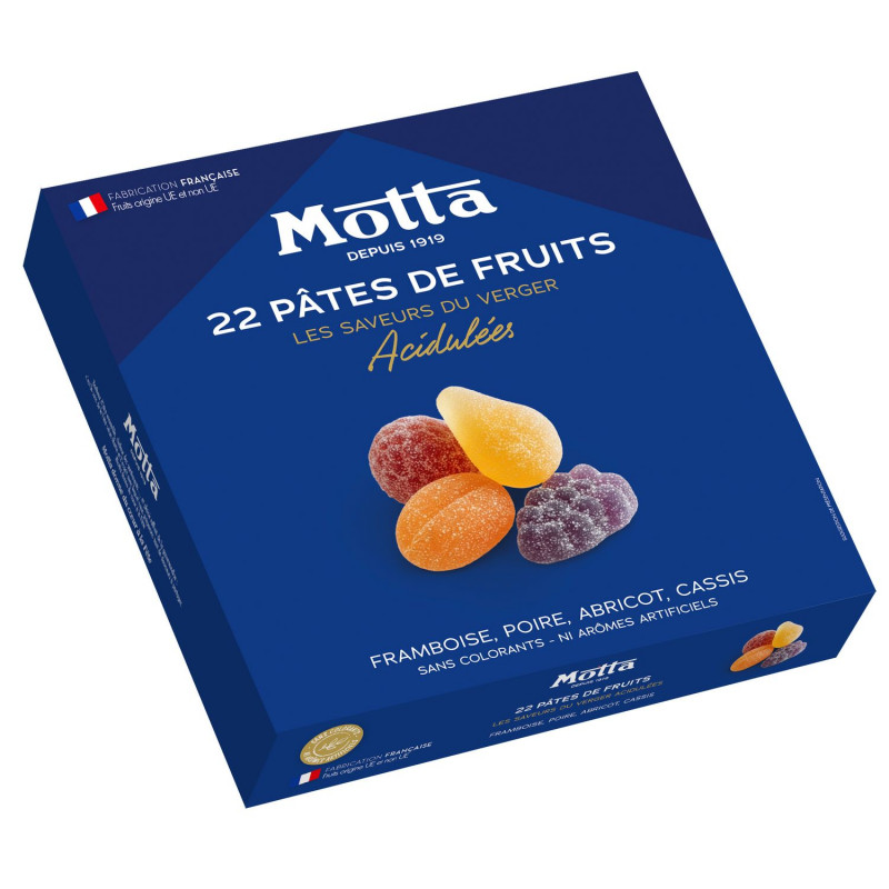 Coffret de pâtes de fruits acidulées Saveurs du Verger - Coffret 200g