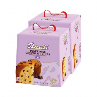 Lot 2x Panettone aux pépites de chocolat noir - Boîte 500g