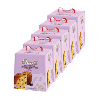 Lot 5x Panettone aux pépites de chocolat noir - Boîte 500g