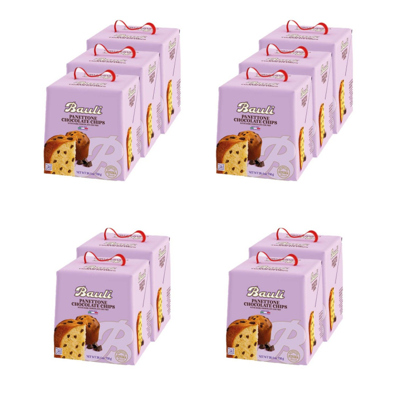 Lot 10x Panettone aux pépites de chocolat noir - Boîte 500g