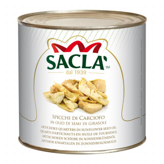 Quartiers d'artichauts en huile de tournesol - Conserve 2,5kg