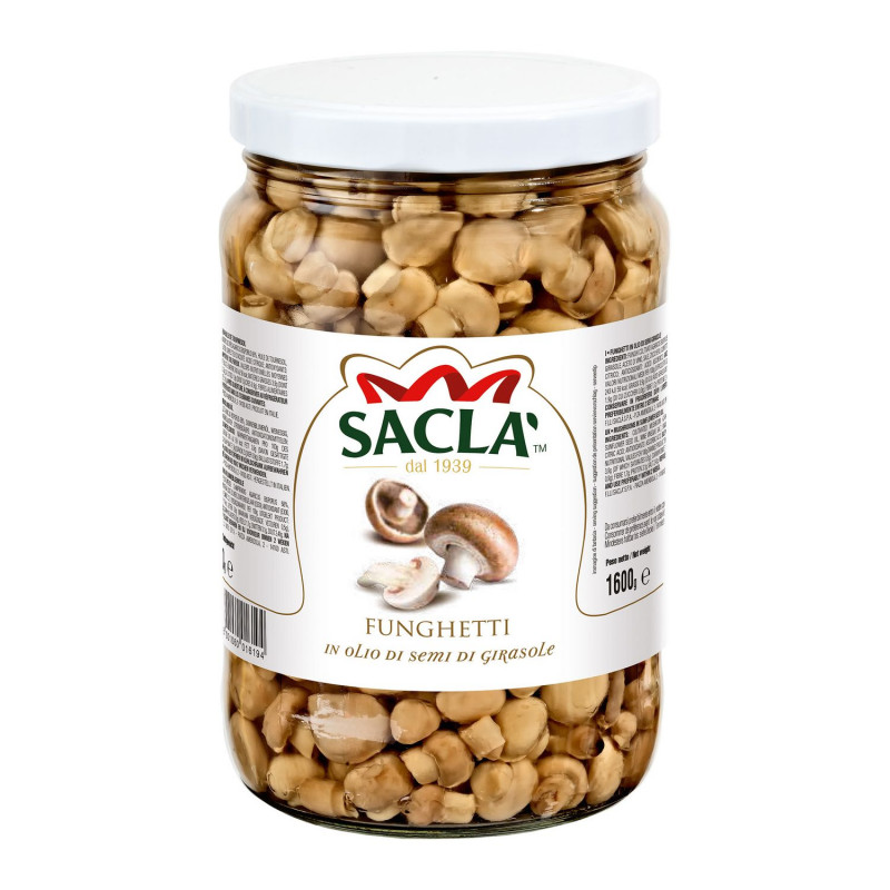 Petits champignons à l'huile de tournesol - Pot 1,6kg