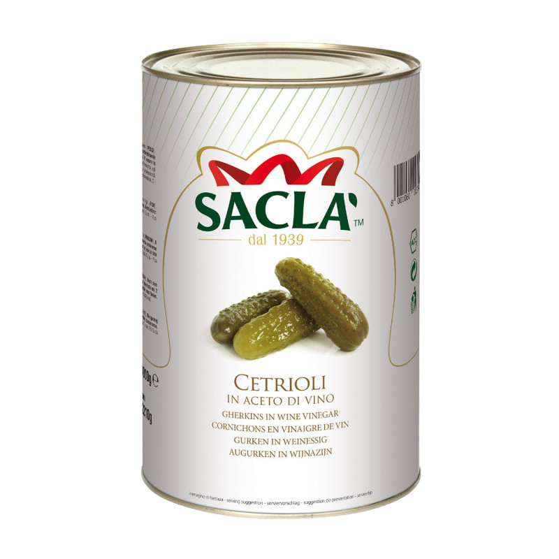 Cornichons conservés au vinaigre de vin - Conserve 4kg