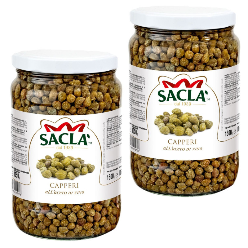 Lot 2x Câpres au vinaigre de vin - Pot 1,6kg