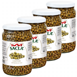 Lot 4x Câpres au vinaigre de vin - Pot 1,6kg