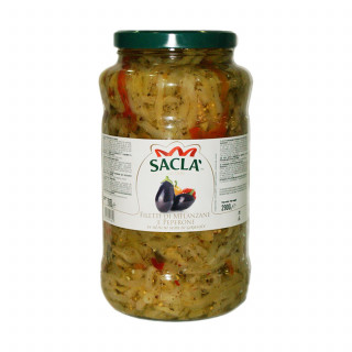 Lot 8x Lamelles d'aubergines et de poivrons - Pot 2,85kg