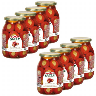 Lot 8x Poivrons farcis au thon - Pot 1kg