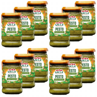 Lot 12x Pesto basilic et pistaches - Pot 190g
