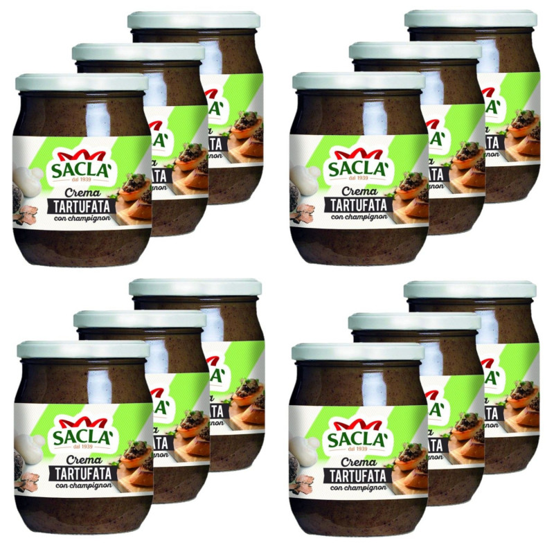 Lot 12x Crème tartufata aux champignons - Pot 500g