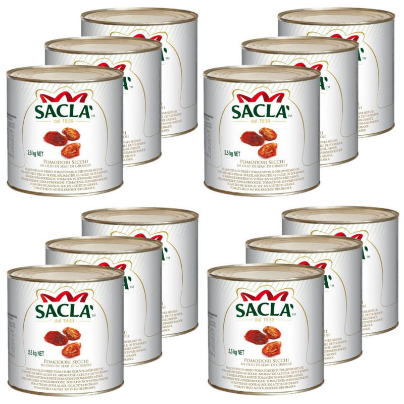 Lot 12x Tomates séchées - Conserve 2,4kg