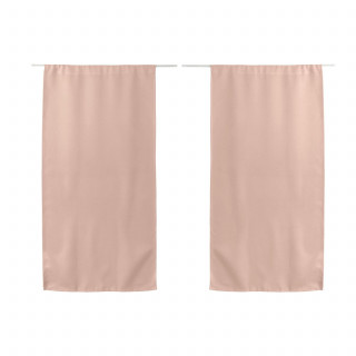 Vitrage occultant REGLISSE - 60 x 120 cm - Vieux rose