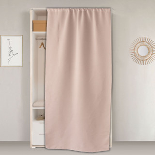 Rideau de porte occultant REGLISSE - 90 x 210 cm - Vieux rose
