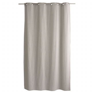 Rideau en coton recyclé chambray CAMBRIA - 140 x 240 cm - Lin