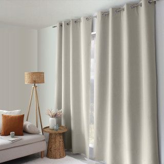Rideau total occultant et thermique OXFORD - 135 x 240 cm - Ecru