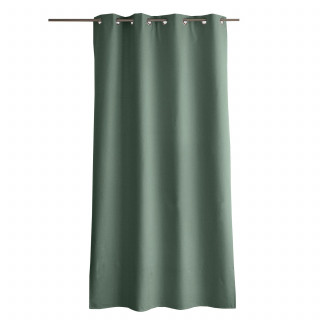Rideau total occultant et thermique OXFORD - 135 x 240 cm - Vert gris