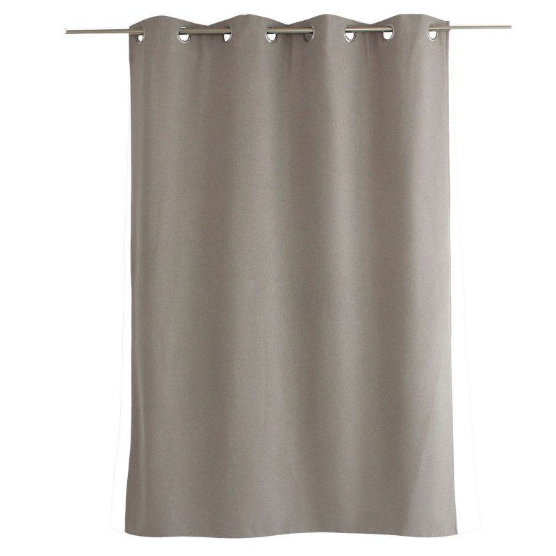 Rideau thermique pour fenêtre avec doublure polaire noire FJORD - 140 x 180 cm - Naturel