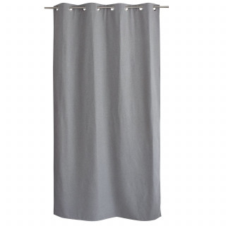 Rideau thermique avec doublure polaire noire FJORD - 140 x 240 cm - Gris clair